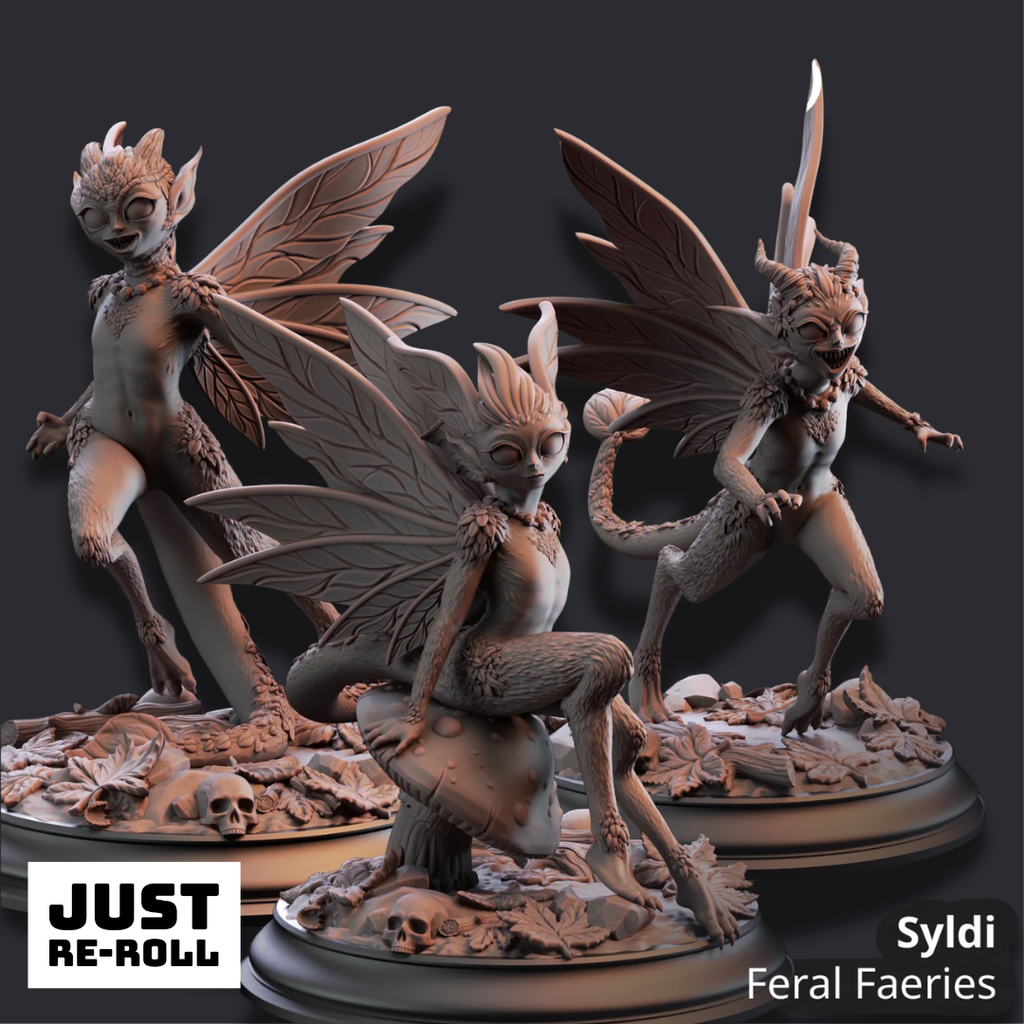 Syldi – Feral Faeries - 3D Printed Monster Miniature