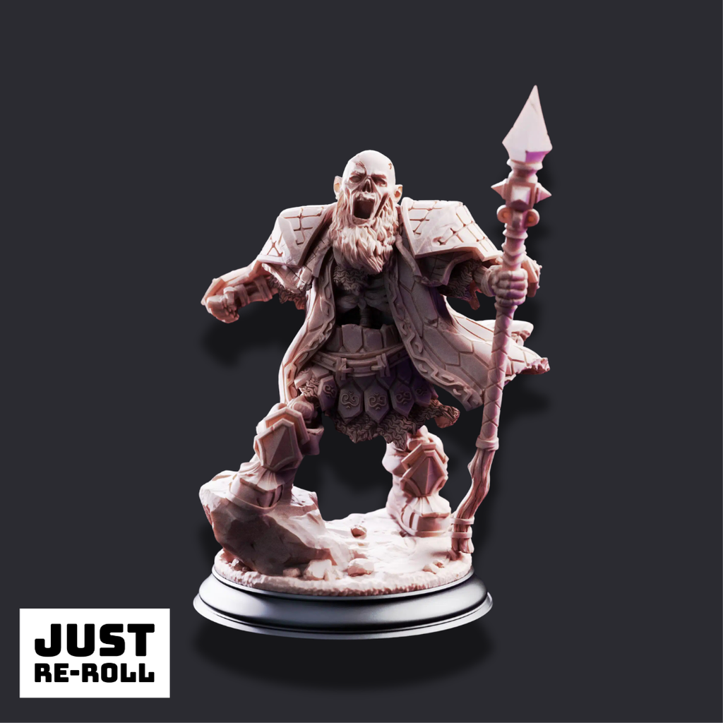 Crook Undead Dwarven Brothers - 3D Printed Undead Miniature