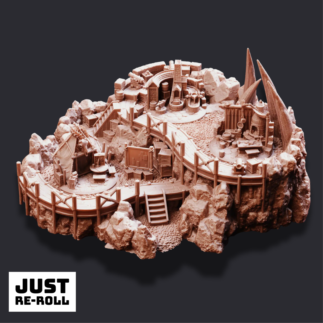 Hunter’s Respite – Mountaintop Encampment – 3D Printed Encampment Terrain