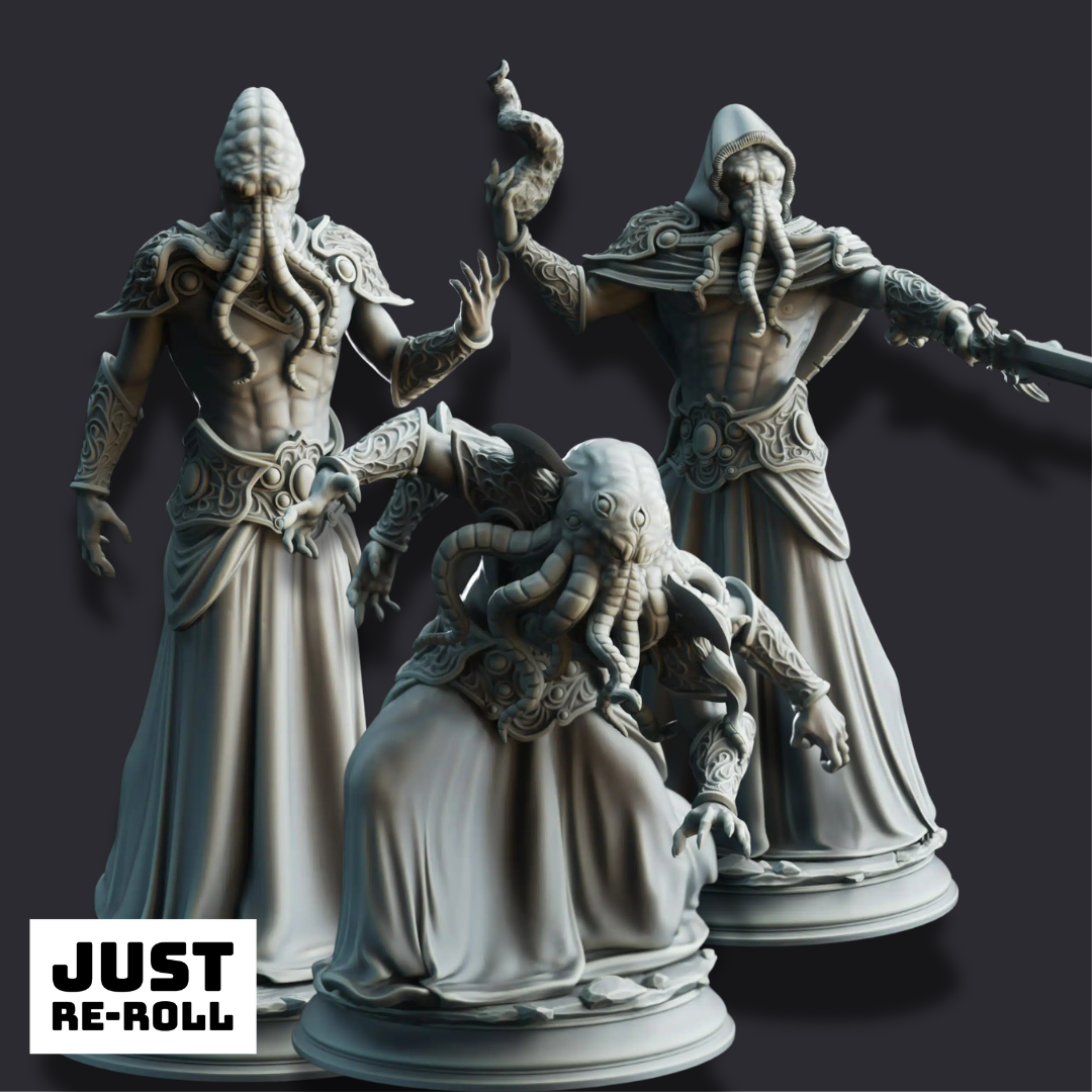 Ascended Flayers of Hendrak - 3D Printed Monster Miniature