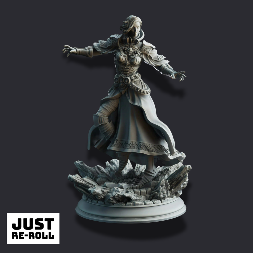 Violet – Leader of the Psithars - 3D Printed Warlock Miniature