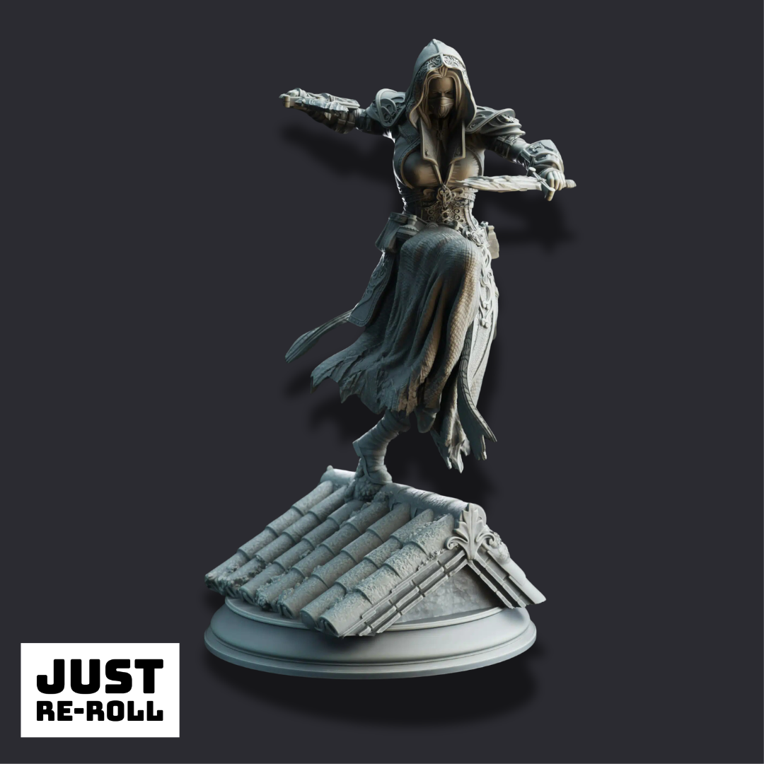 Karena – The Airborne Psionic - 3D Printed Warlock Miniature