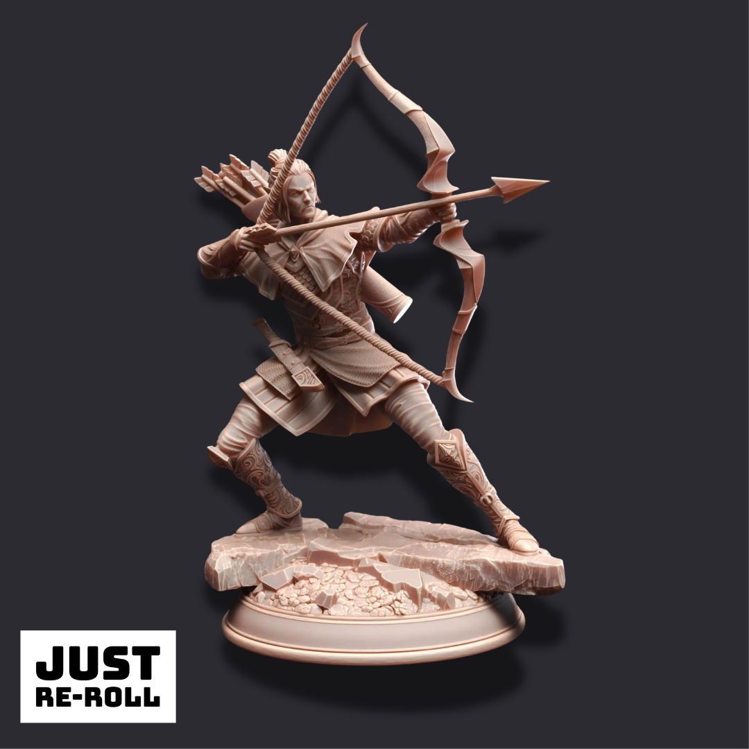 Ervion ro Estel – Elven Ranger - 3D Printed Ranger Miniature