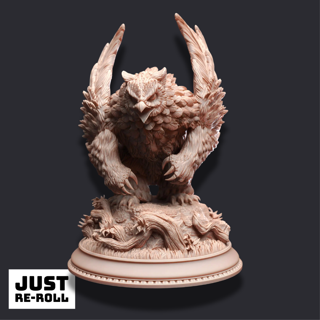 Sonatus Noctursa – Northern Masked Owlbear - 3D Monster Miniature
