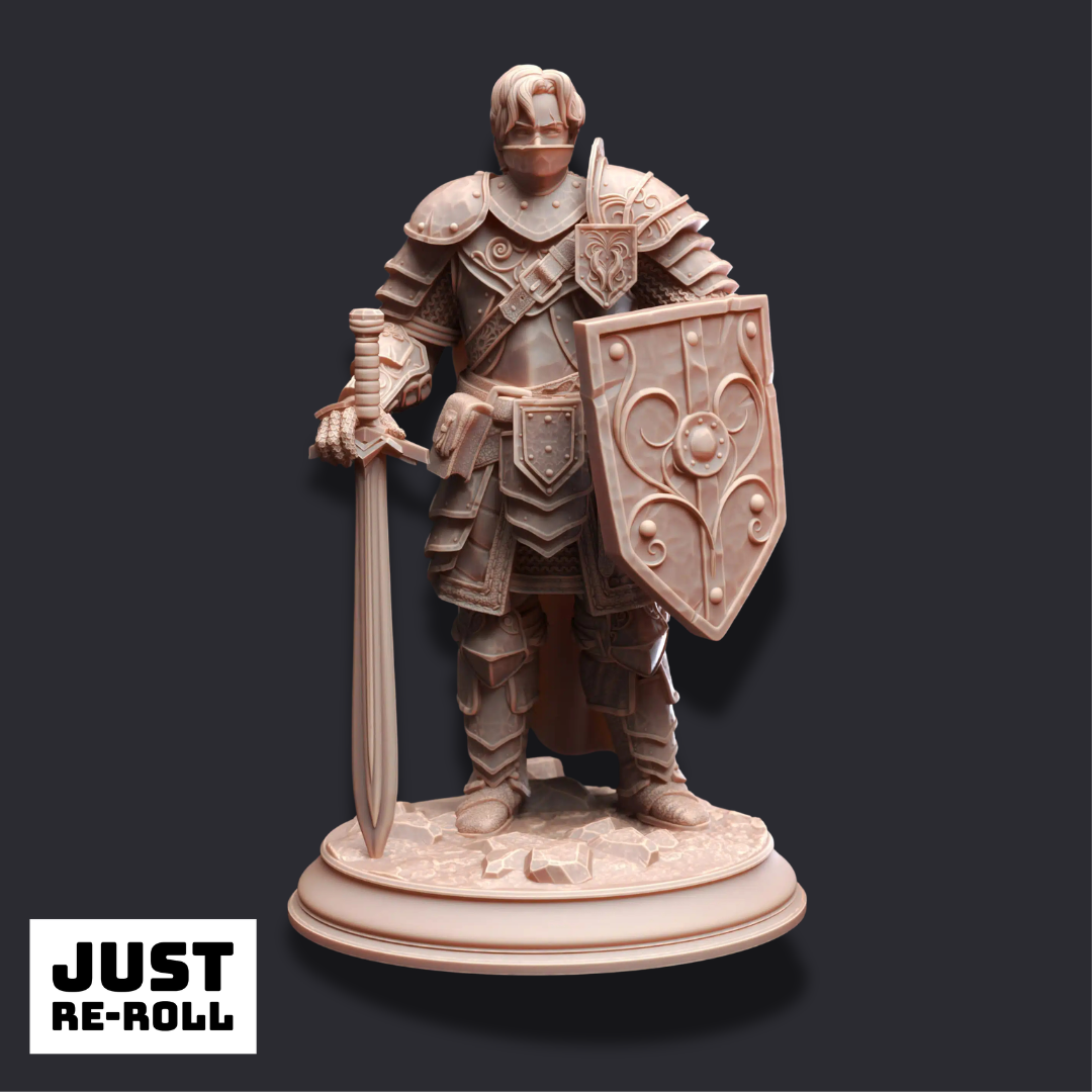 Arion Midrun – Human Battle Master Fighter - 3D Printed Barbarian Miniature