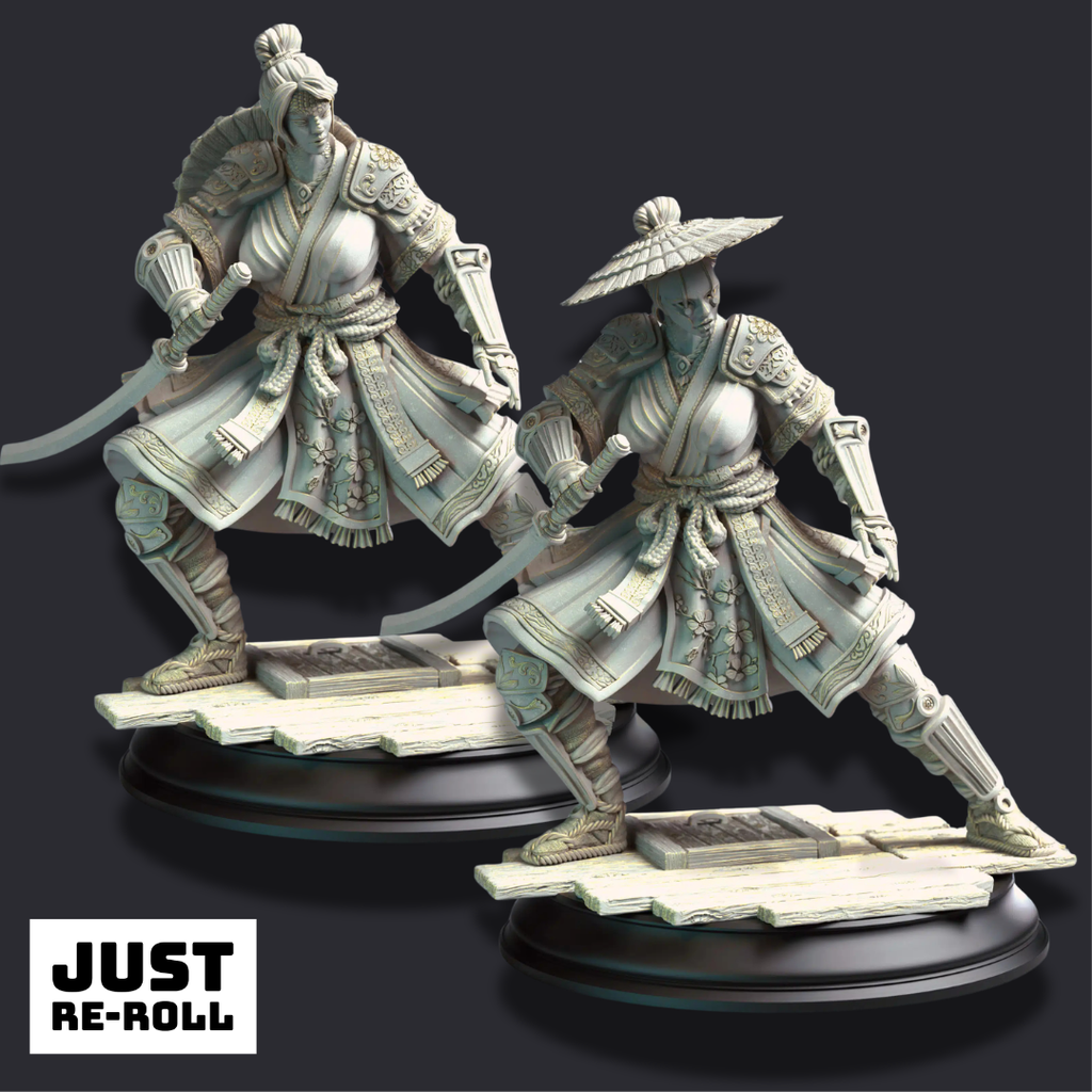 Yushin – Serpentfolk Vyanari Assassin - 3D Printed Fighter Miniature