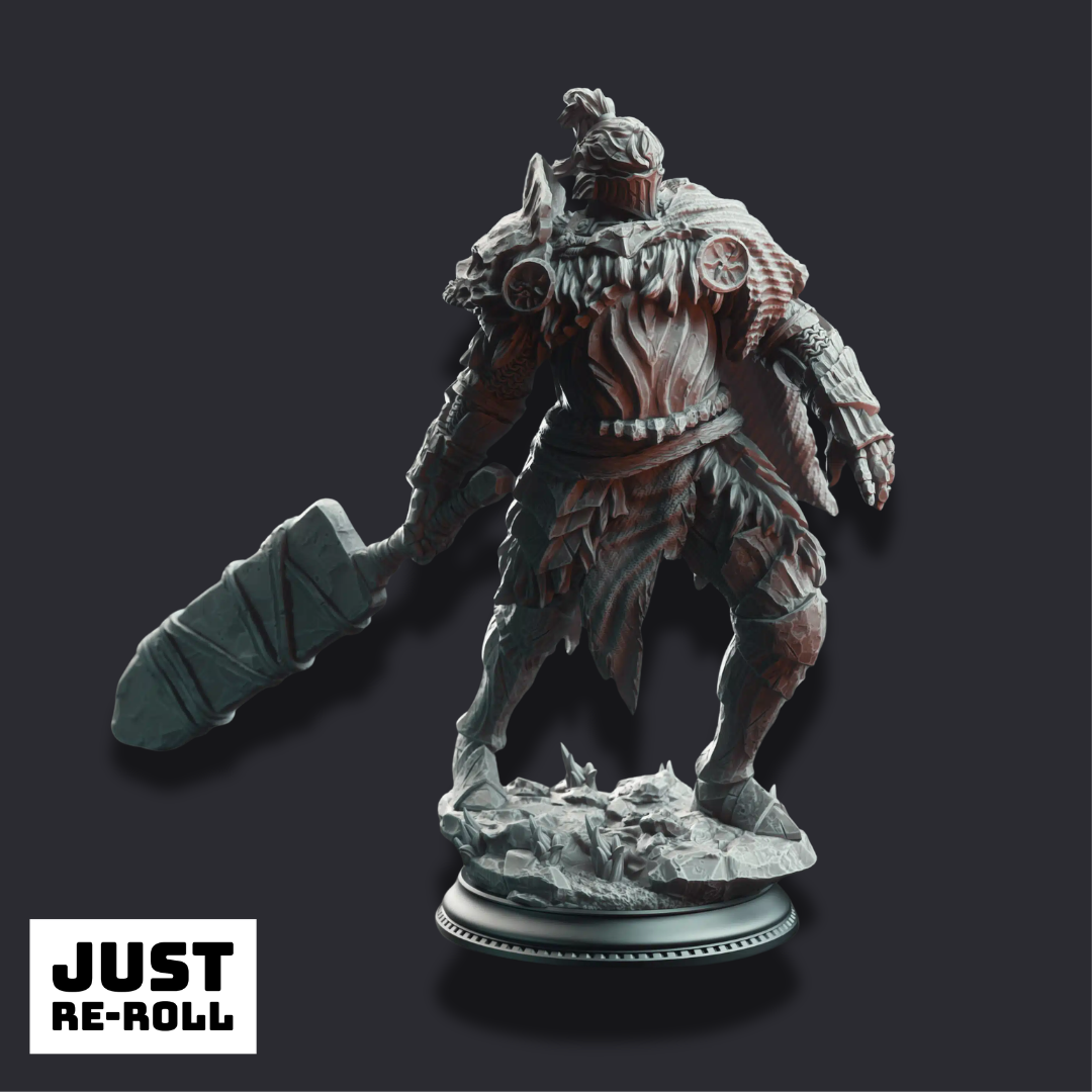 Buderim “Shakes-the-Ground” – Colossal Executioner - 3D Printed Barbarian Character Miniature