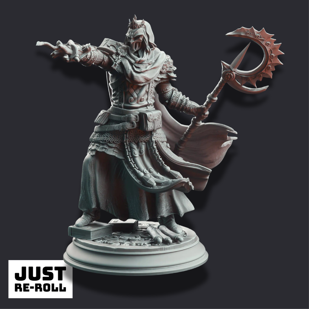 Bastian the Everknowing – Royal Psionic Master - 3D Printed Sorcerer Character Miniature
