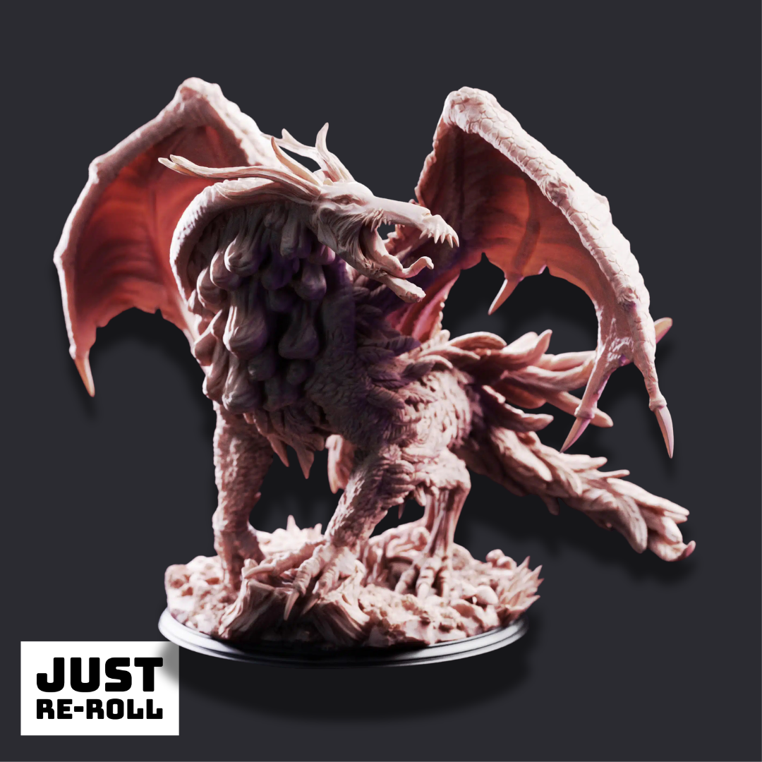 The Jabberwock – Monster of the Tulgey Wood - 3D Printed Monster Miniature