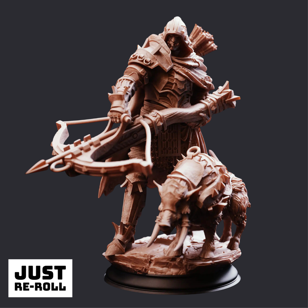 Brox – Orc Beastmaster - 3D Printed Fighter Miniature