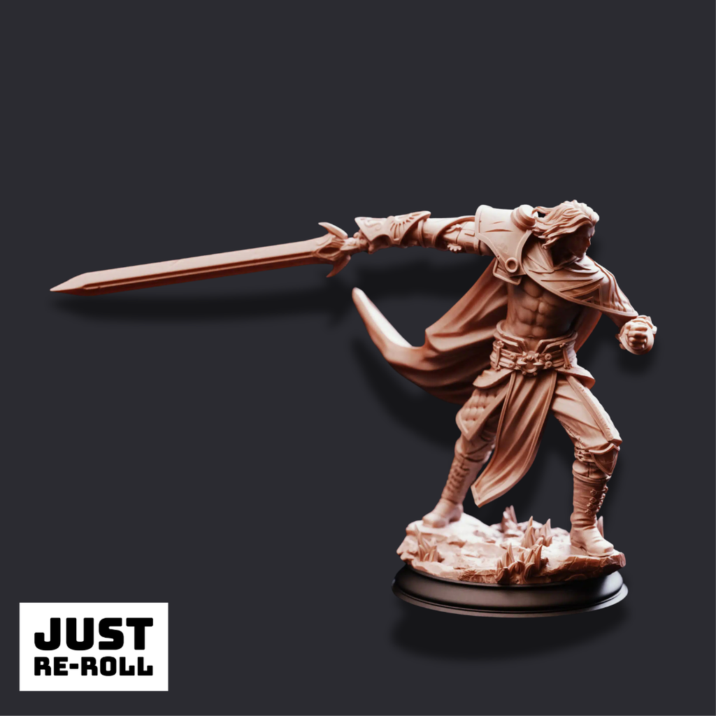 Illirian of the Lost Fleet – Spellsword Artificer - 3D Printed Artificer Miniature