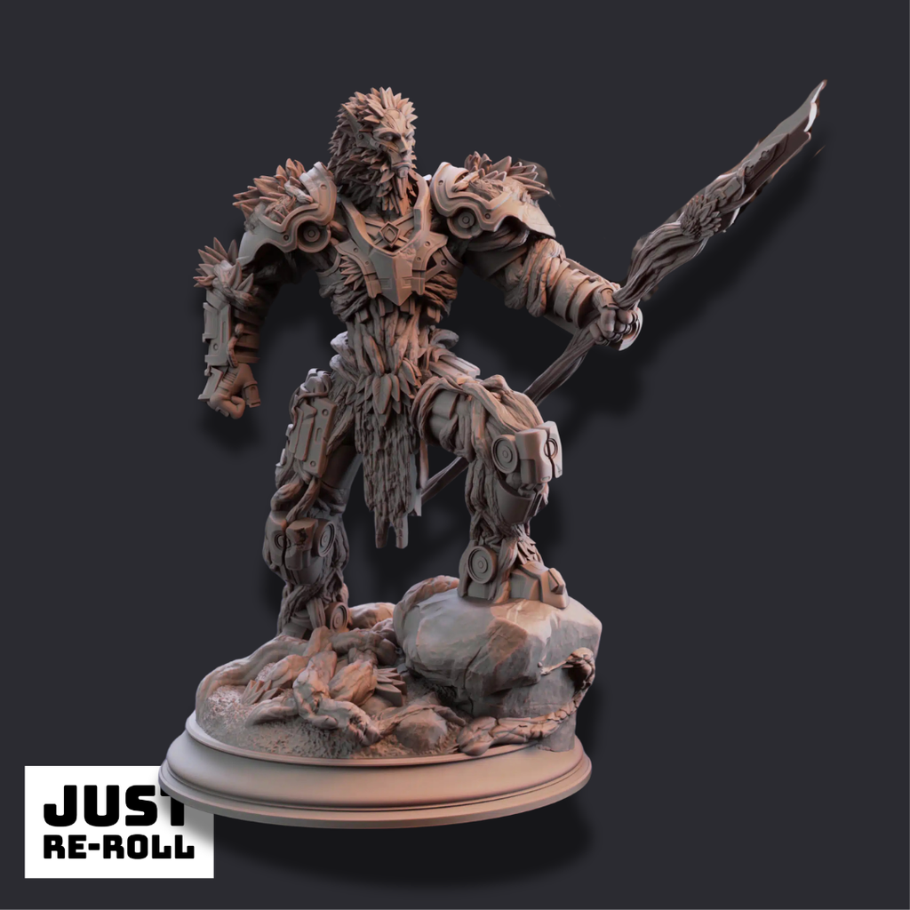 Myrion Stoneheart – Soulforged Druid - 3D Printed Barbarian Miniature