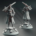 Johanna Saffron the Pious – Maiden Knight - 3D Printed Fighter Character Miniature