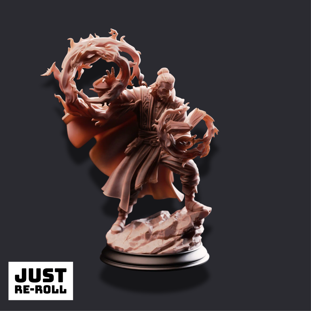 Aaron Drafthold – The Wandering Mage - 3D Sorcerer Miniature