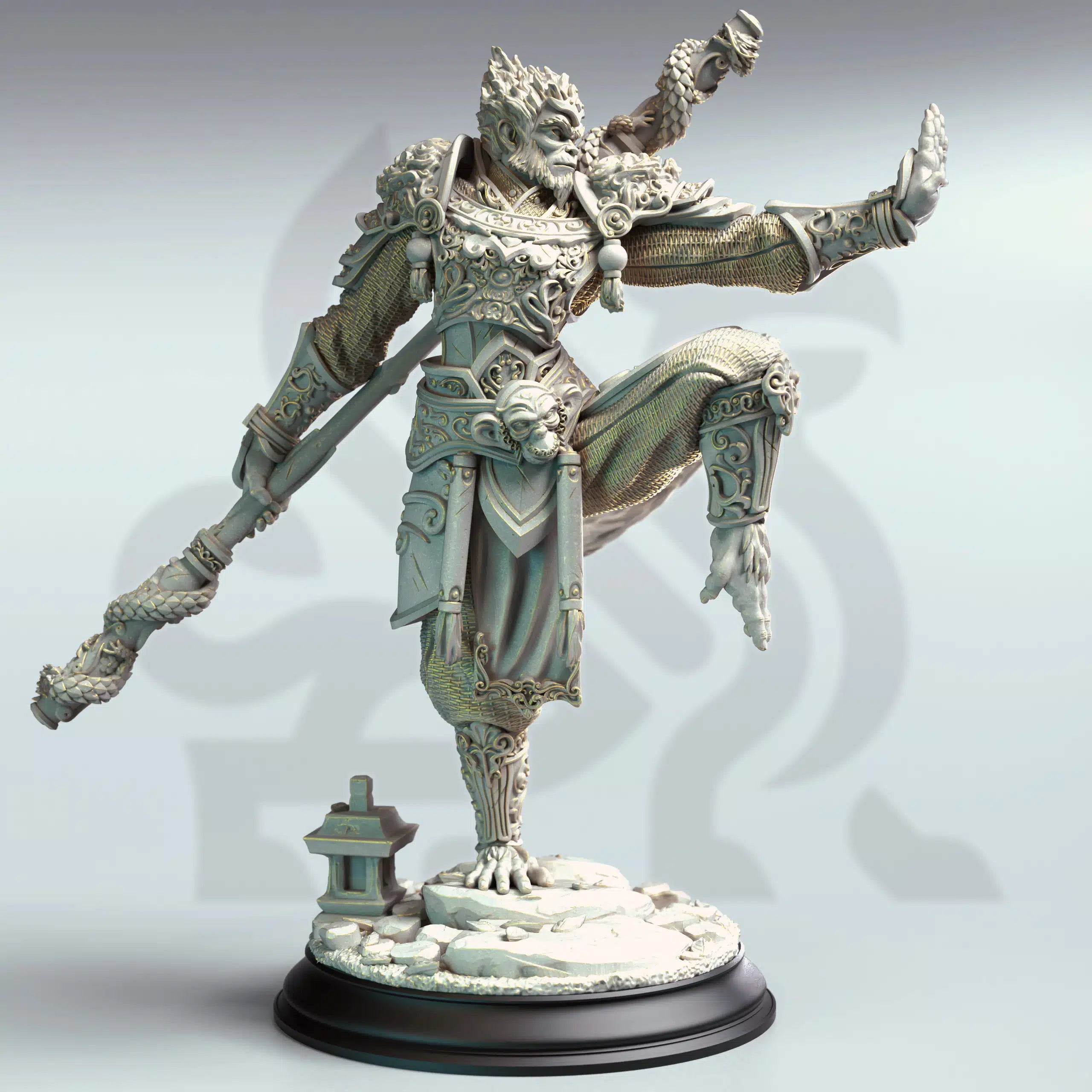 Kuzen – The Traveller - 3D Printed Fighter Miniature