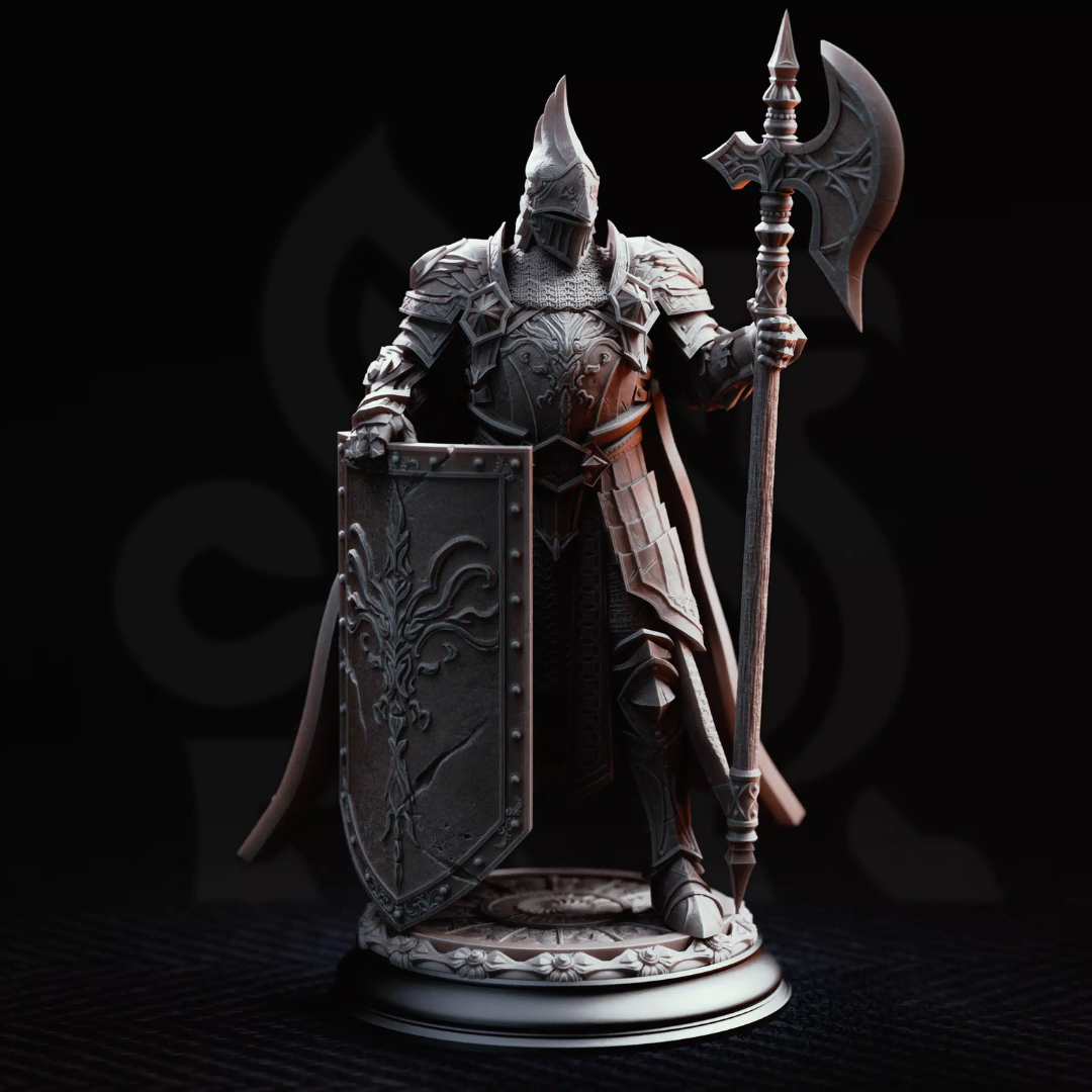 Lars von Findros Elite Knight of the North - 3D Printed Fighter Miniature