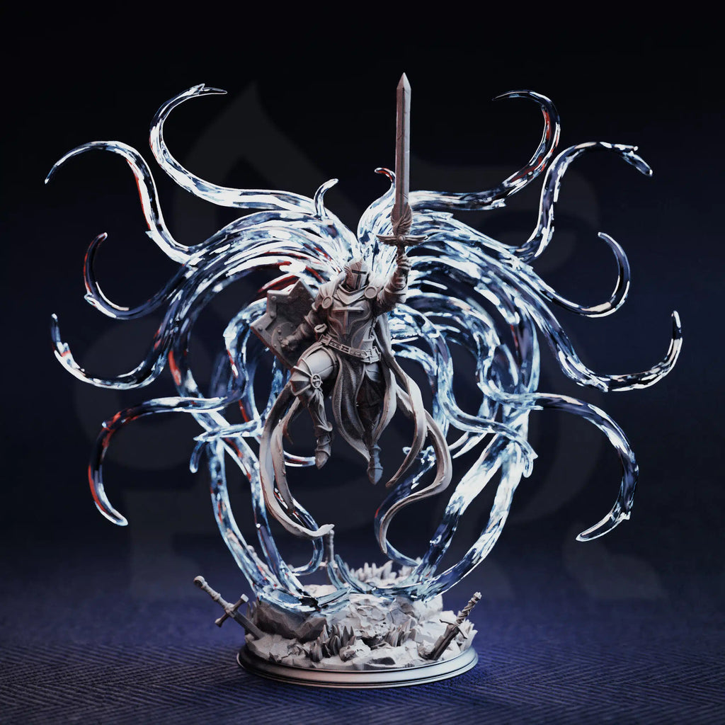 Leopold the Ascended – Justice Reborn - 3D Printed Paladin Character Miniature