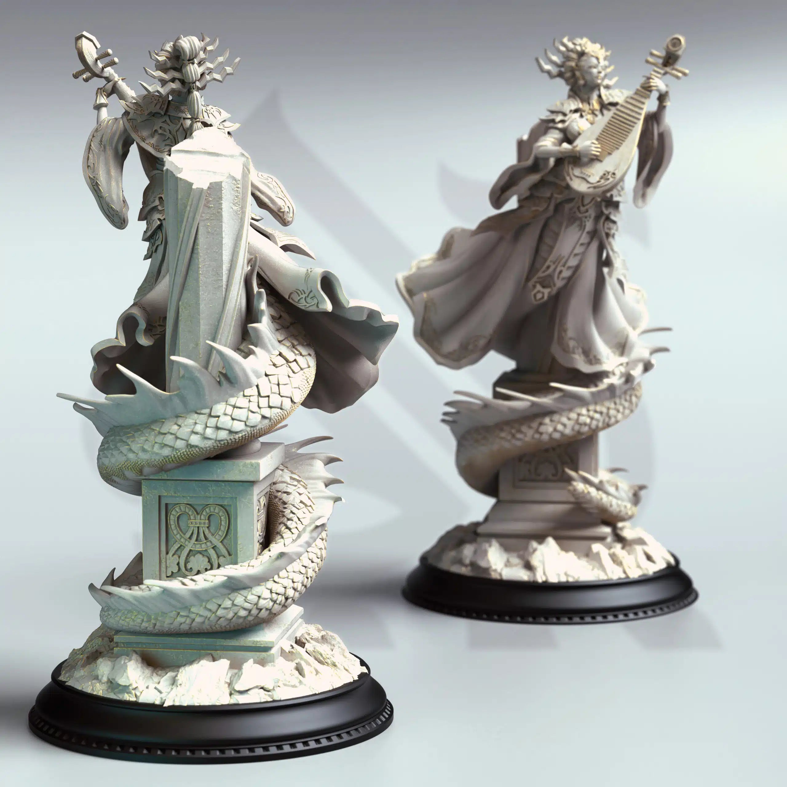 Lian She – Medusa of the East - 3D Monster Miniature