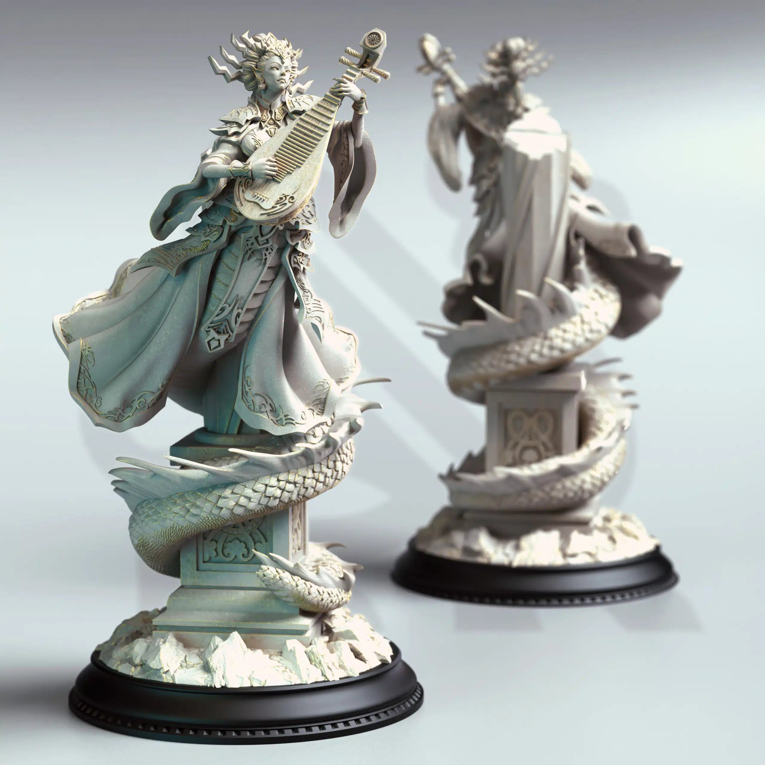 Lian She – Medusa of the East - 3D Monster Miniature