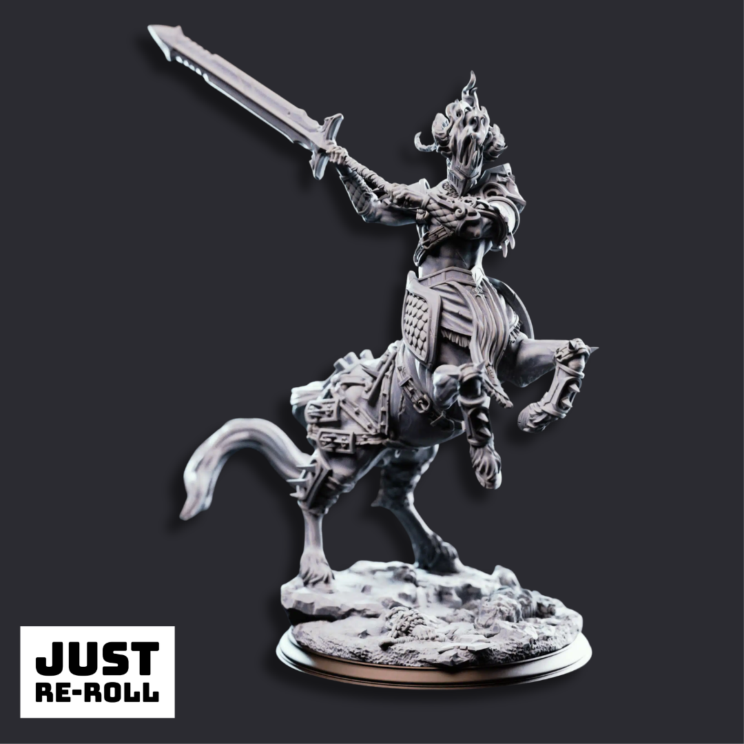Magnus the Hateful Centaur Warboss - 3D Printed Monster Miniature
