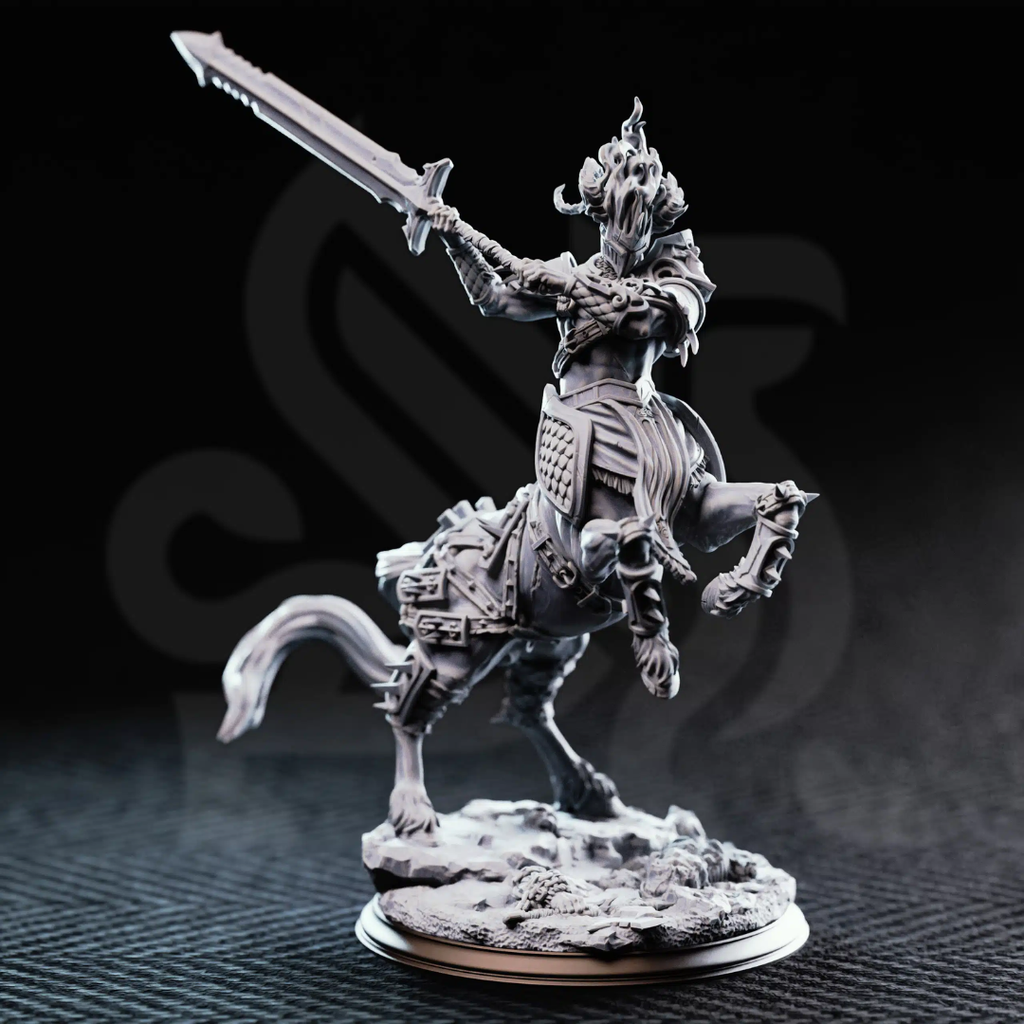 Magnus the Hateful Centaur Warboss - 3D Printed Monster Miniature