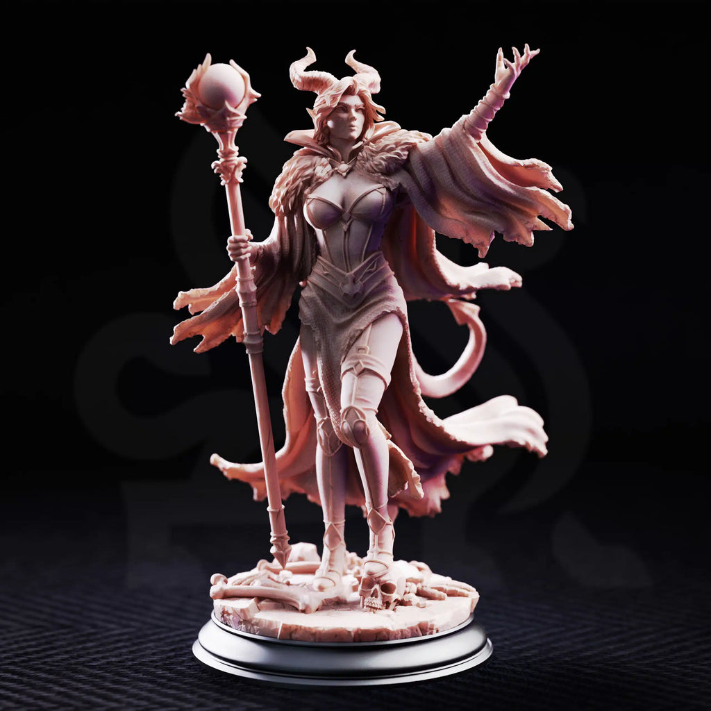 Mallory the Envious – The Dark Ruler - 3D Printed Sorcerer Miniature