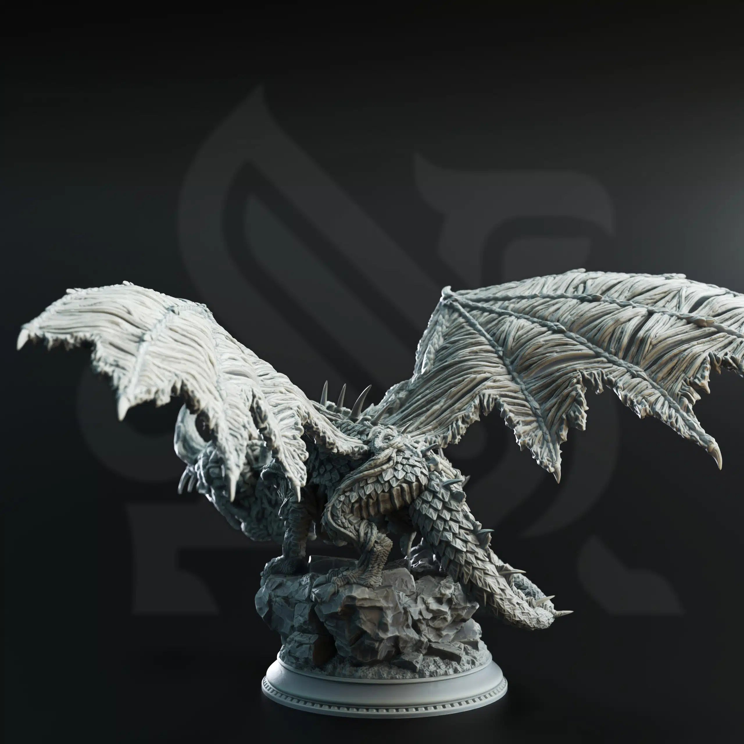 Midorius the Remade – Eldritch Flayer Dragon - 3D Monster Miniature