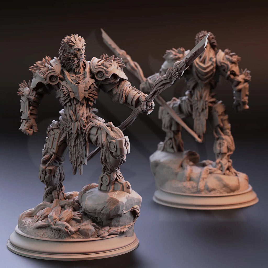 Myrion Stoneheart – Soulforged Druid - 3D Printed Barbarian Miniature