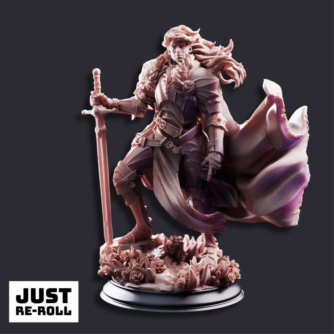 Prince Charming Noble Knight - 3D Printed Fighter Miniature