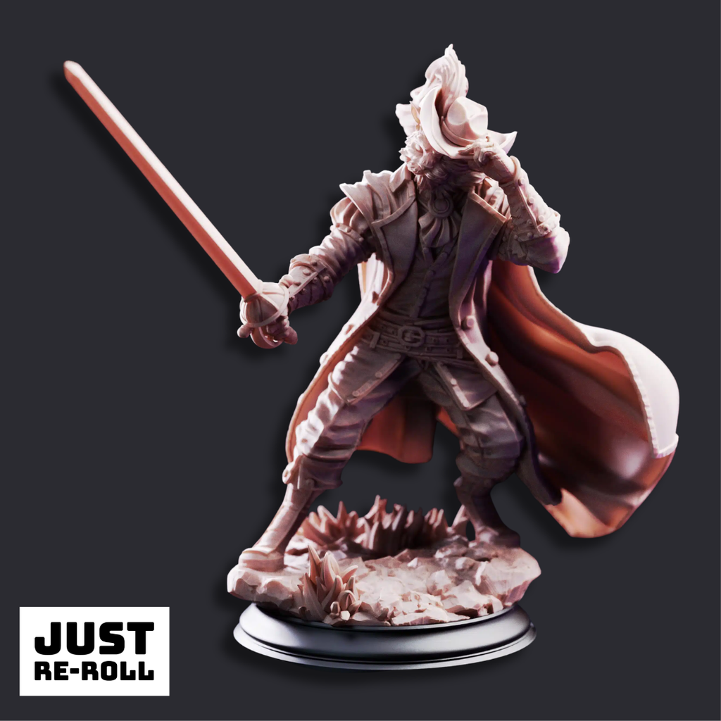 Puss In Boots Tabaxi Fencer - 3D Printed Rogue Miniature