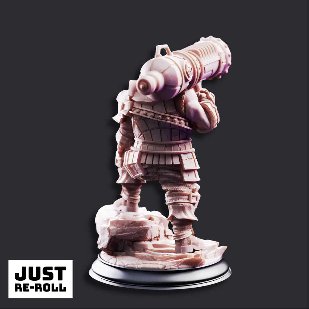 Rook Dwarven Cannoneer - 3D Printed Artificer Miniature