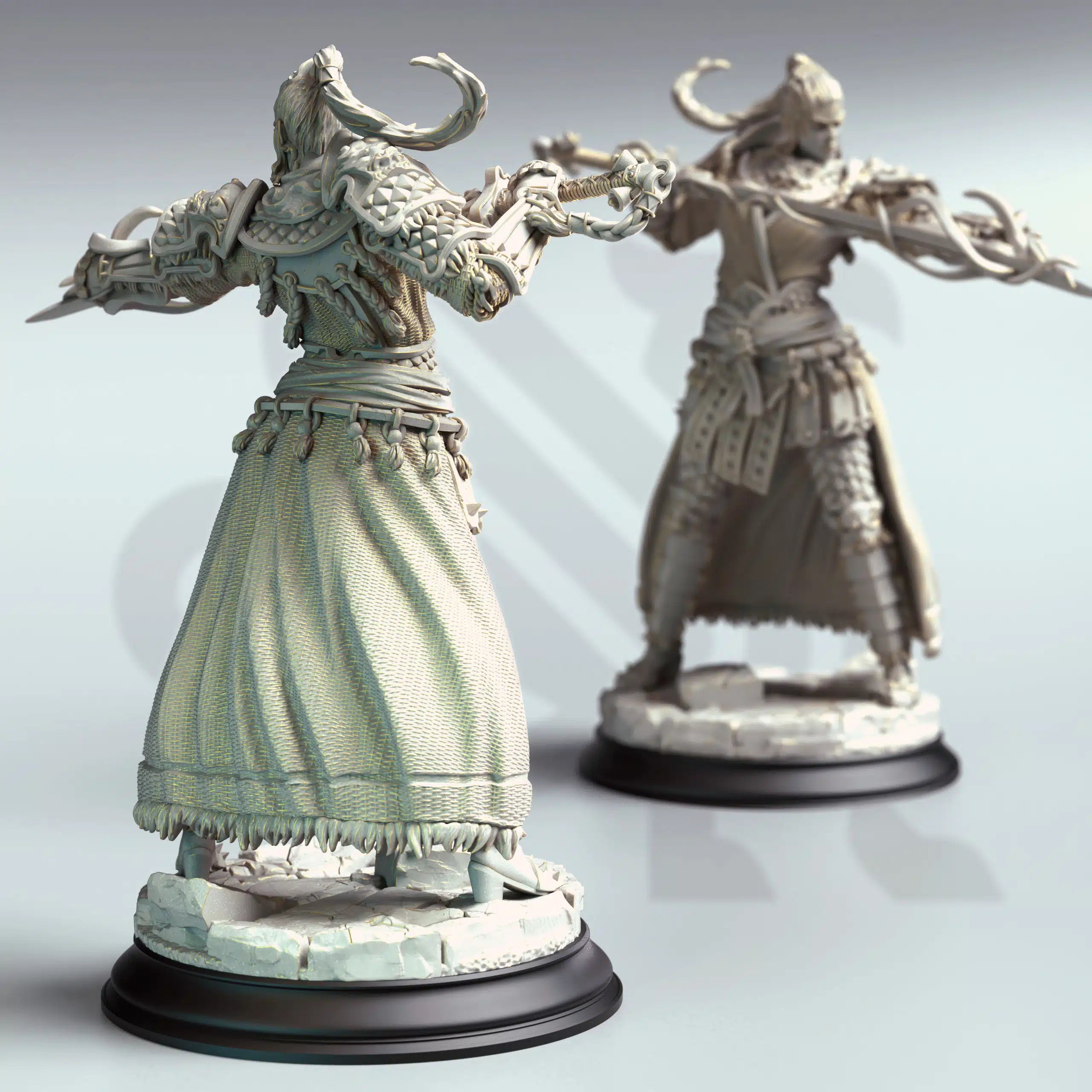 Saori – Serpentfolk Spellsword - 3D Printed Fighter Miniature