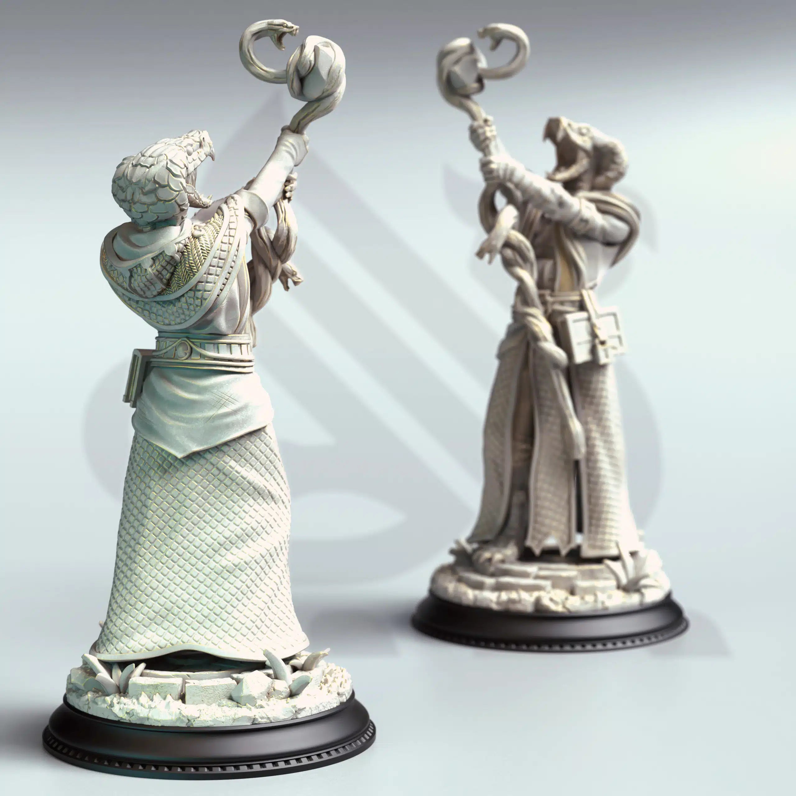 Shyasara – Snakemen Cultists - 3D Printed Serpentfolk Miniature