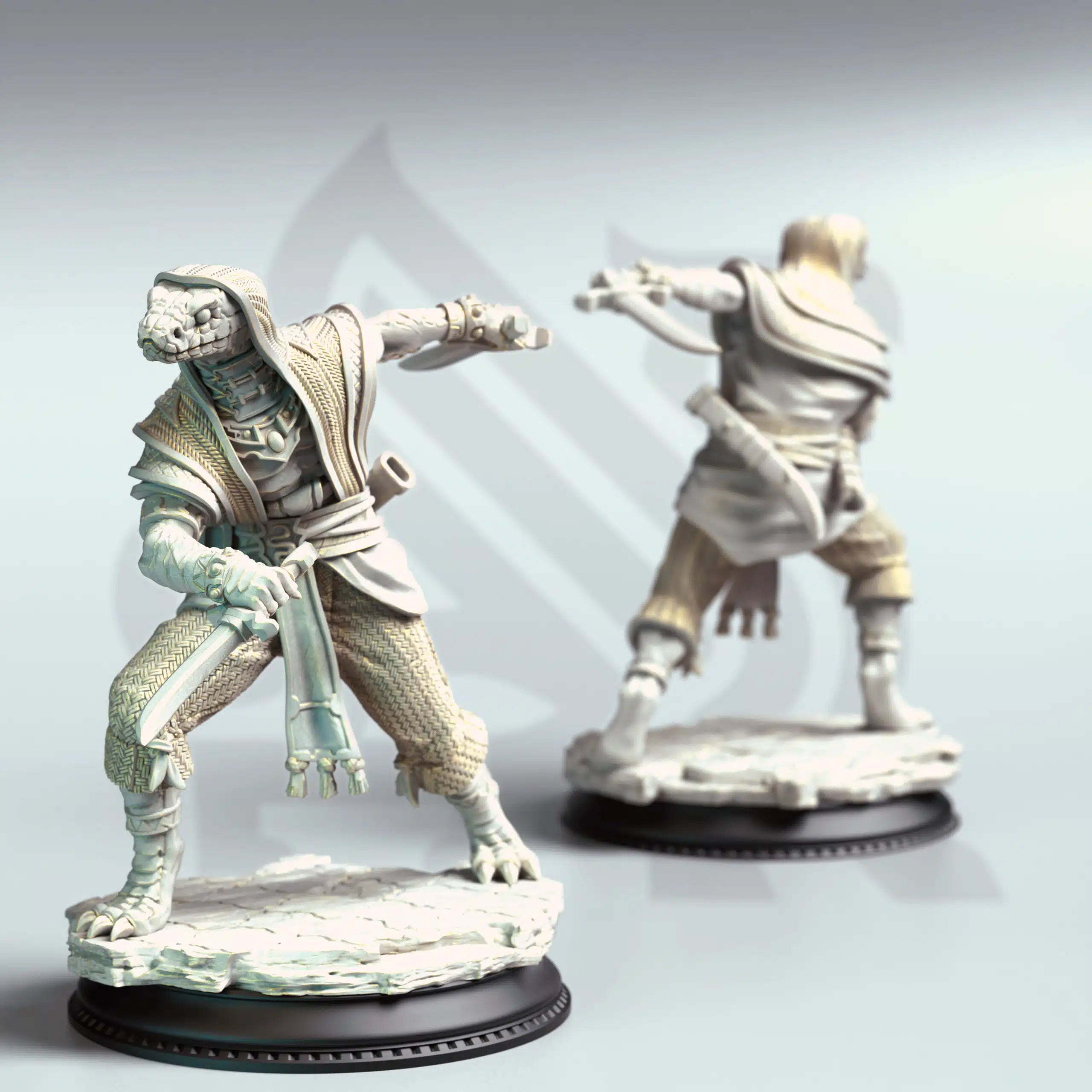 Shyasara – Snakemen Cultists - 3D Printed Serpentfolk Miniature