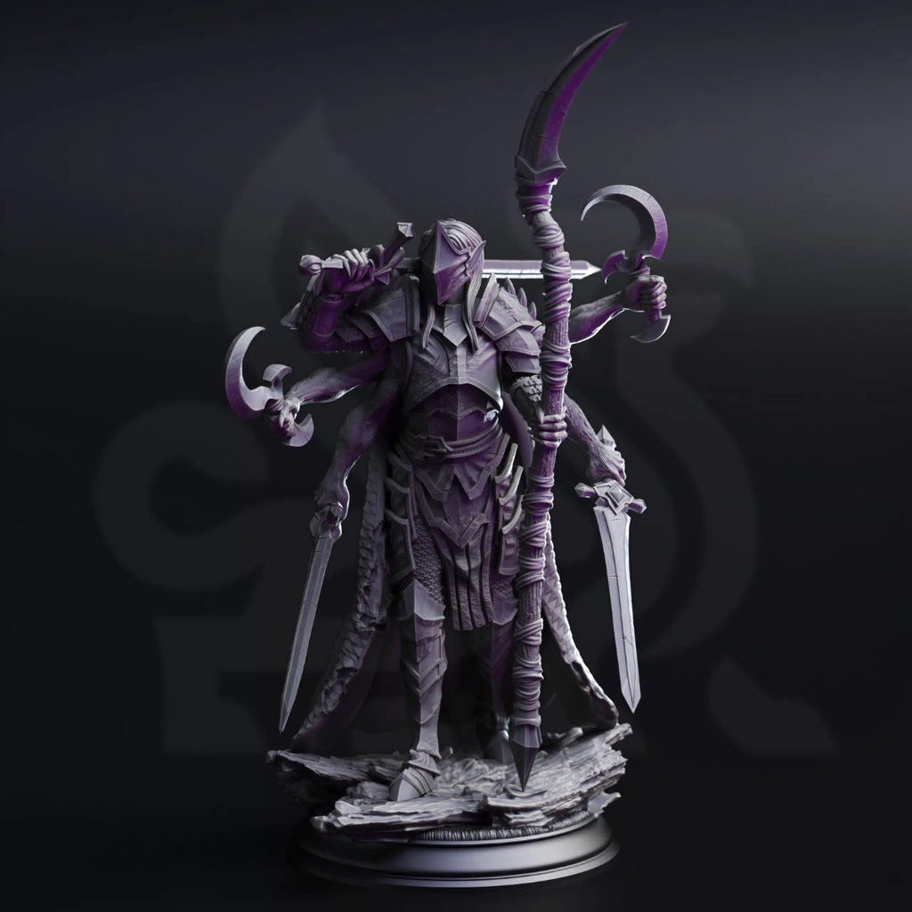 Siltrak’thos Knight from Beyond the Planes - 3D Printed Monster Miniature