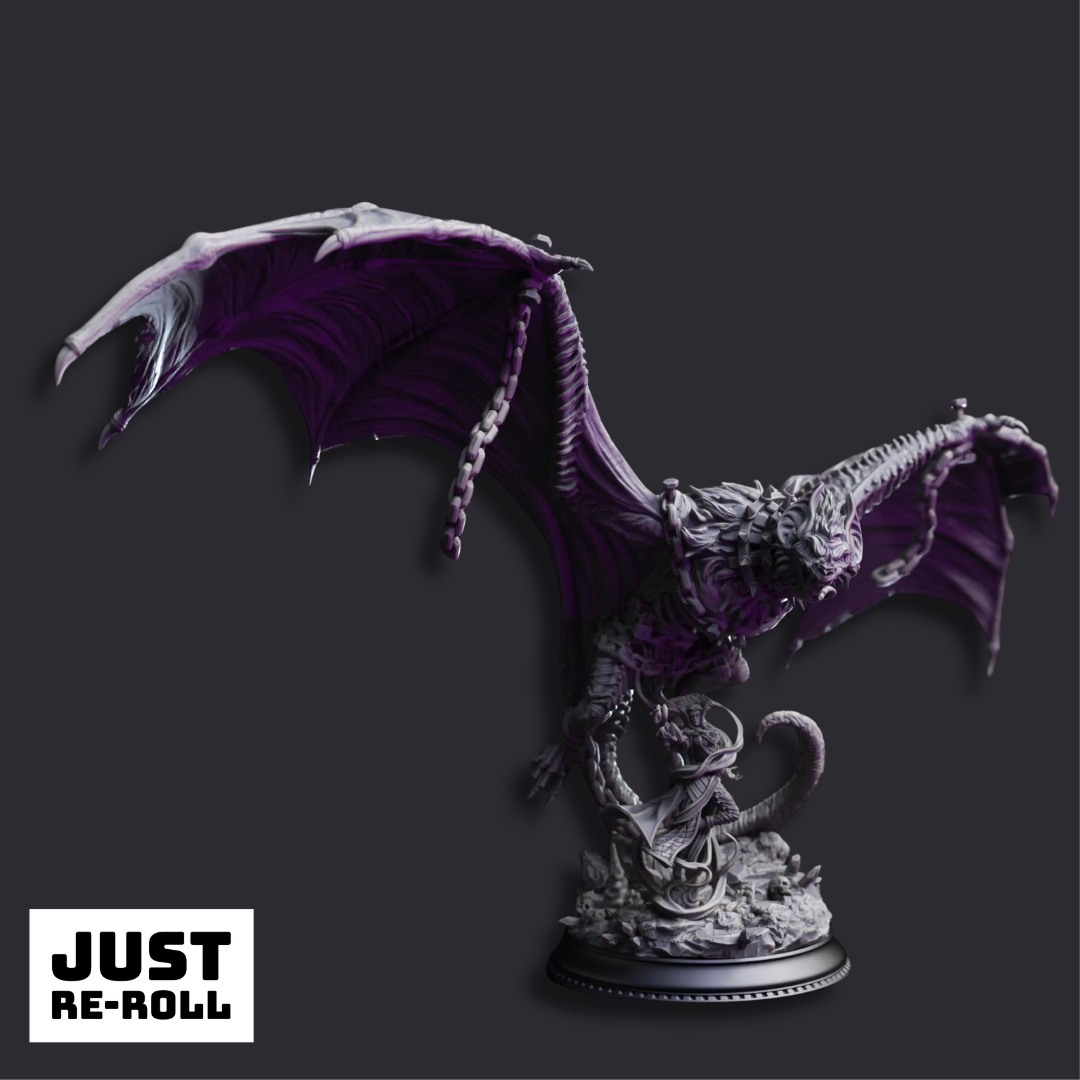 Sonari the Bridled Bat Monstrosity - 3D Printed Monster Miniature