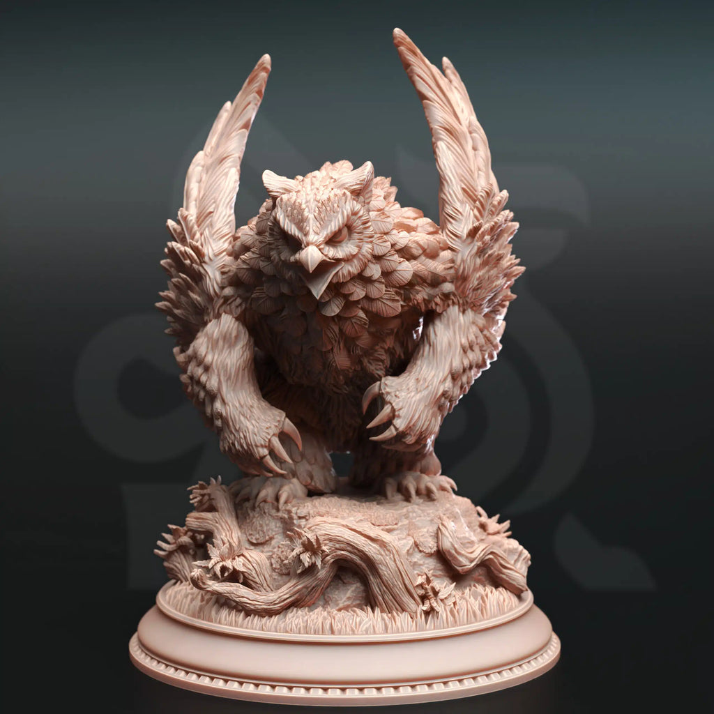 Sonatus Noctursa – Northern Masked Owlbear - 3D Monster Miniature