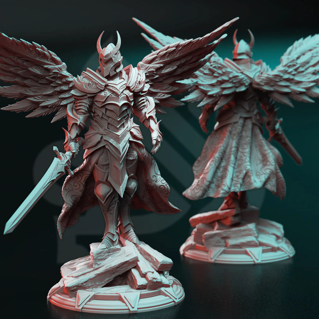 Syelros The Ender - 3D Printed Paladin Character Miniature
