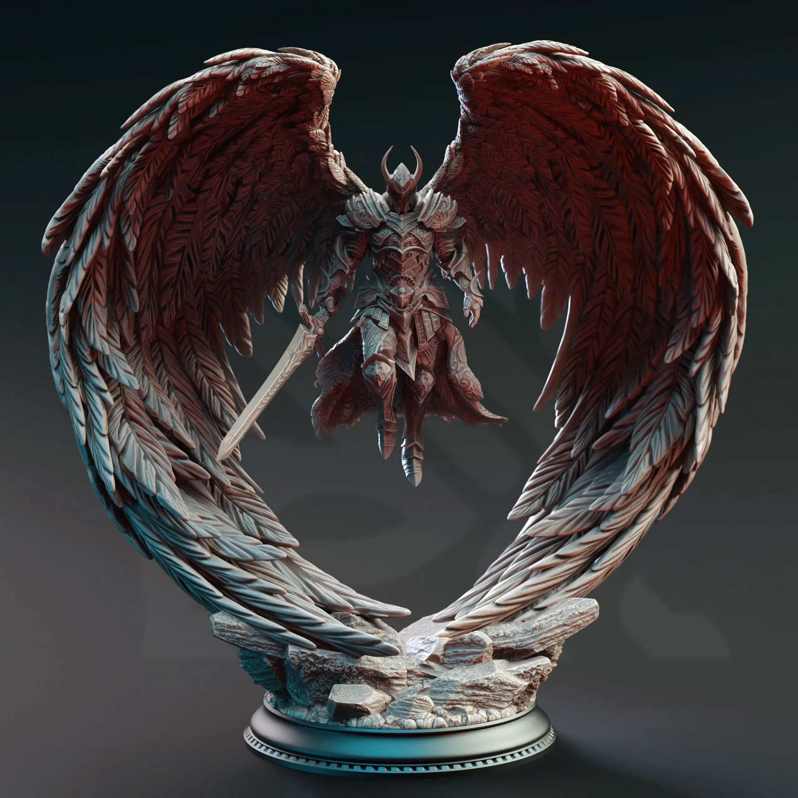 Syelros the Ascended - 3D Printed Paladin Character Miniature