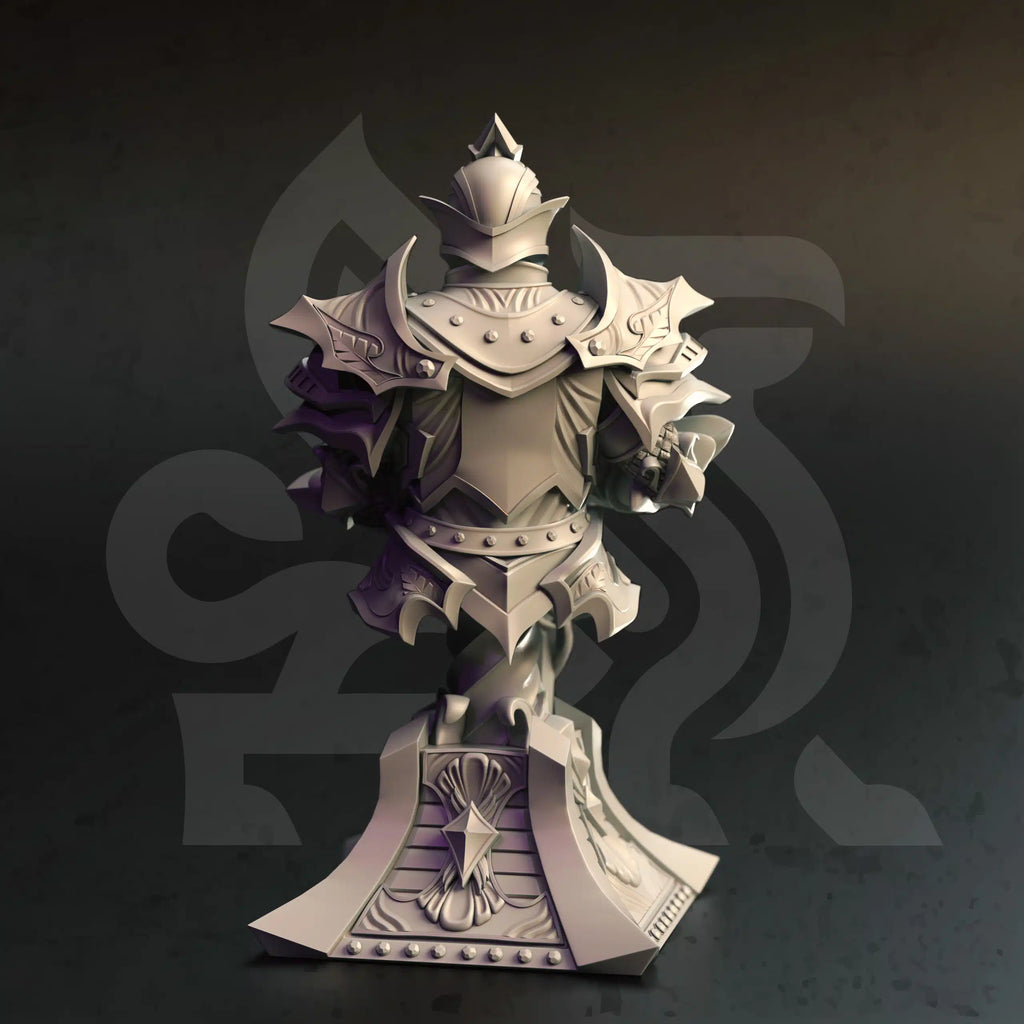 Teverys – Arcane Paladin (Bust) - 3D Printed Bust