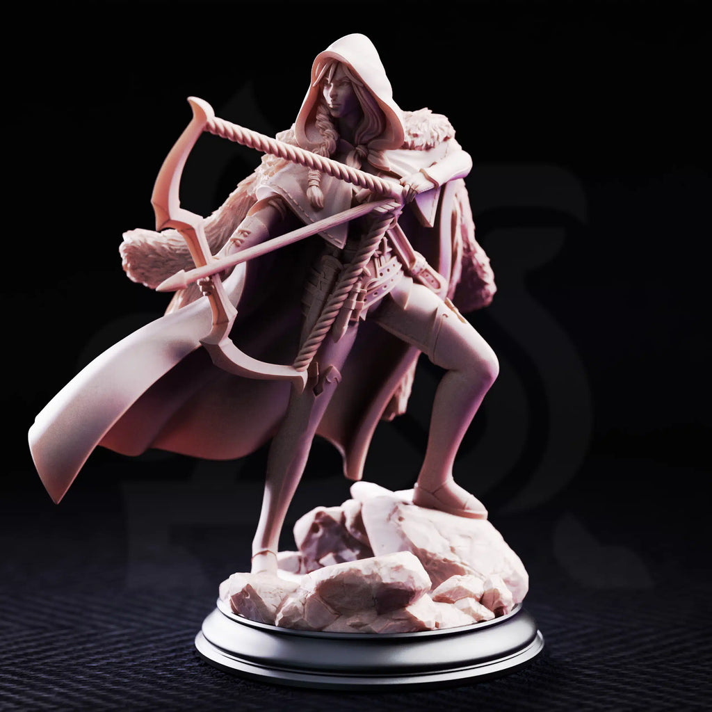 The Crimson Hood – Brigand of the Woods - 3D Printed Ranger Miniature