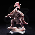 Took Dwarven Axeman - 3D Printed Barbarian Miniature