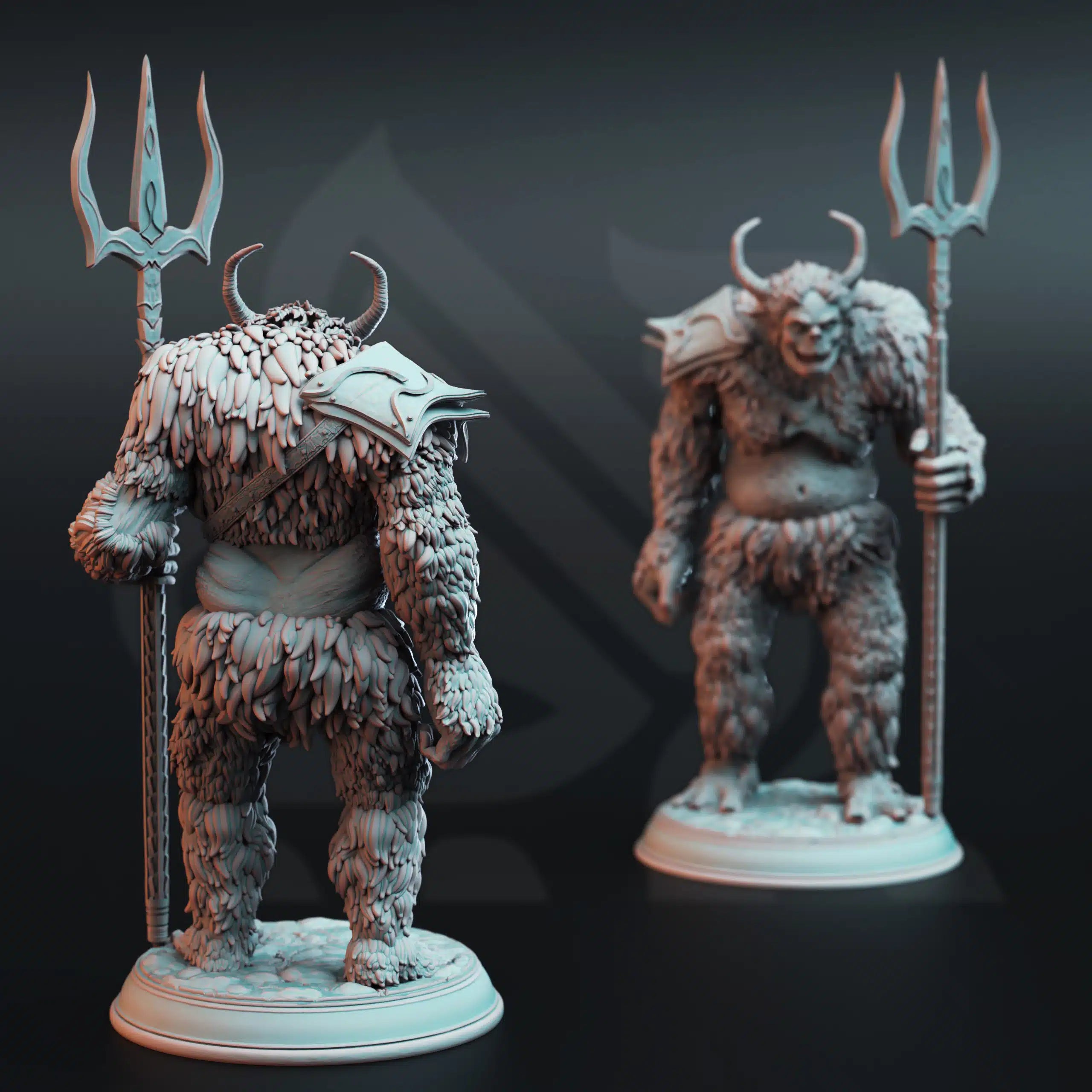 Tulva Drolls – Snow Trolls of the Deep - 3D Printed Monster Miniatures