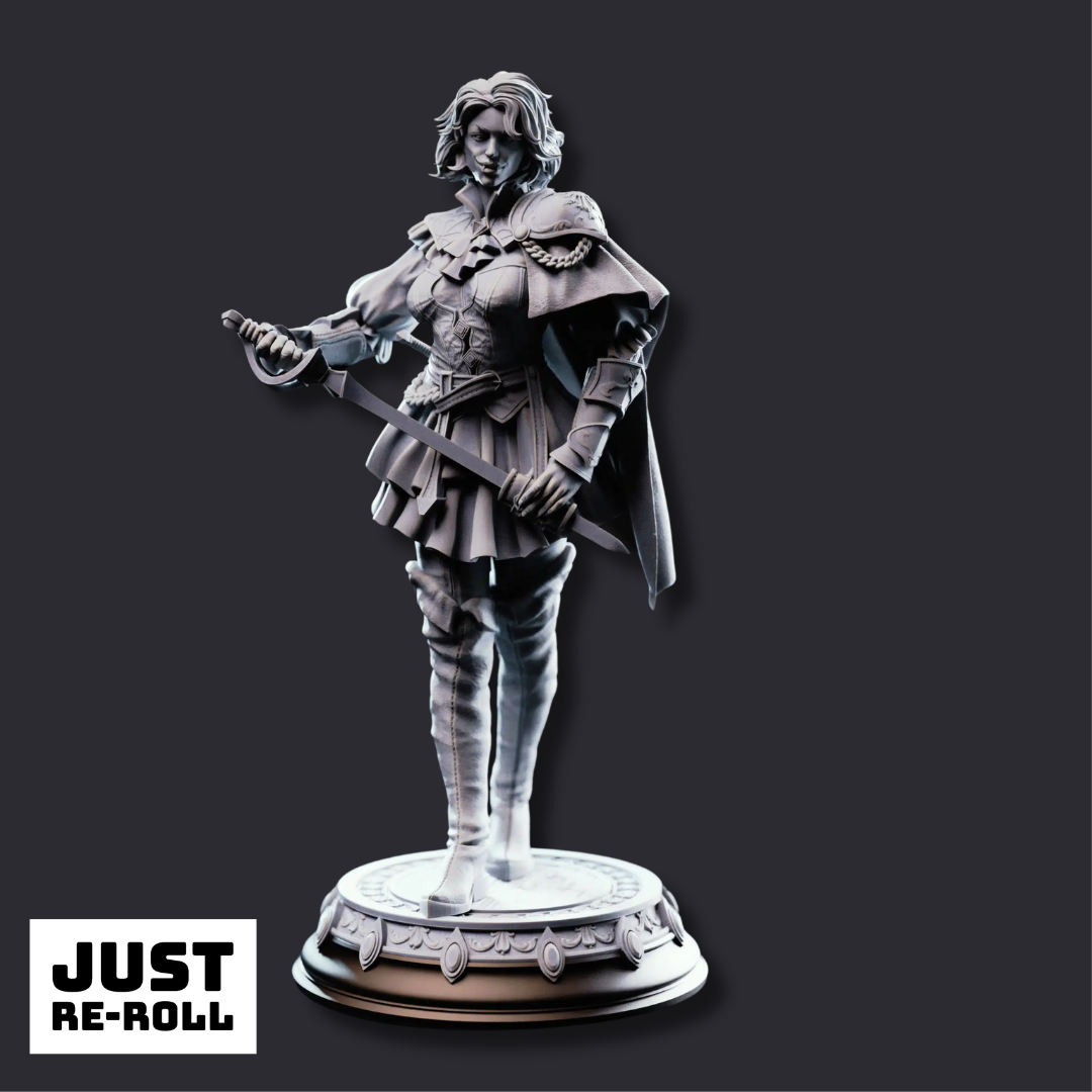 Victoria Asquith Lady Duellist - 3D Printed Rogue Character Miniature