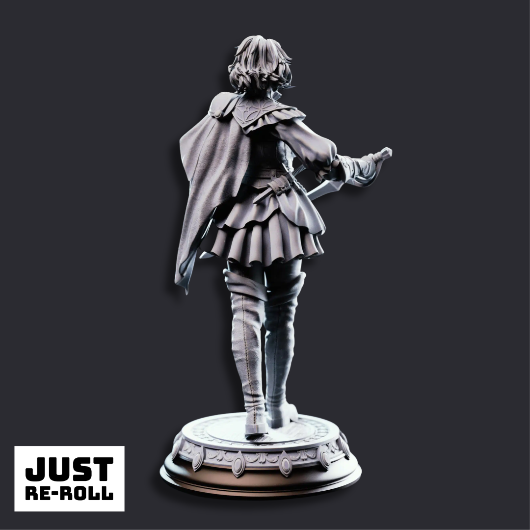 Victoria Asquith Lady Duellist - 3D Printed Rogue Character Miniature
