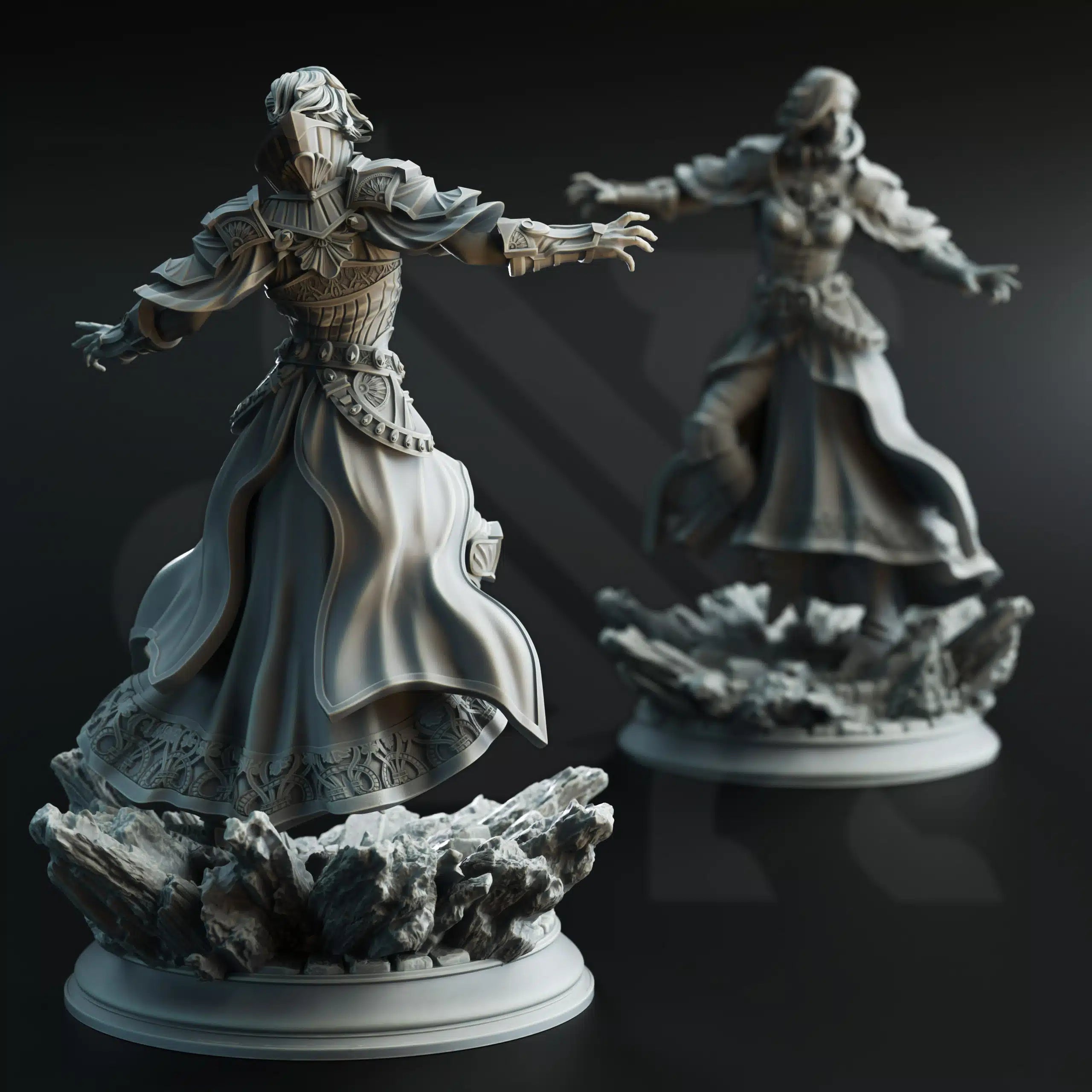 Violet – Leader of the Psithars - 3D Printed Warlock Miniature