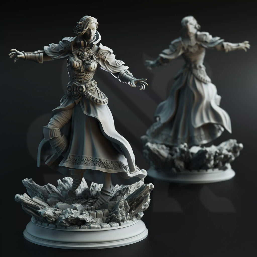 Violet – Leader of the Psithars - 3D Printed Warlock Miniature