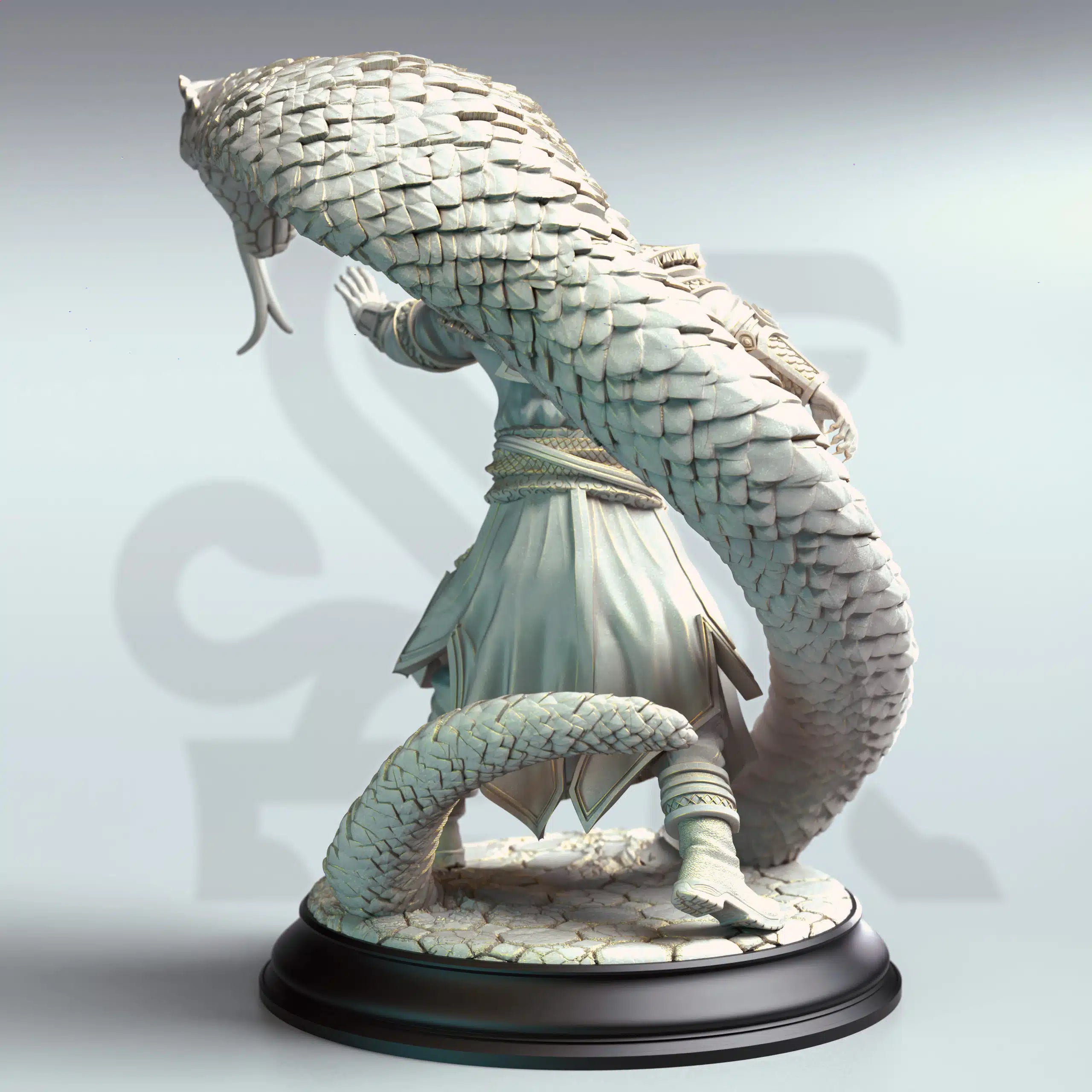 Yin Zhu – The Snake Charmer - 3D Printed Sorcerer Miniature