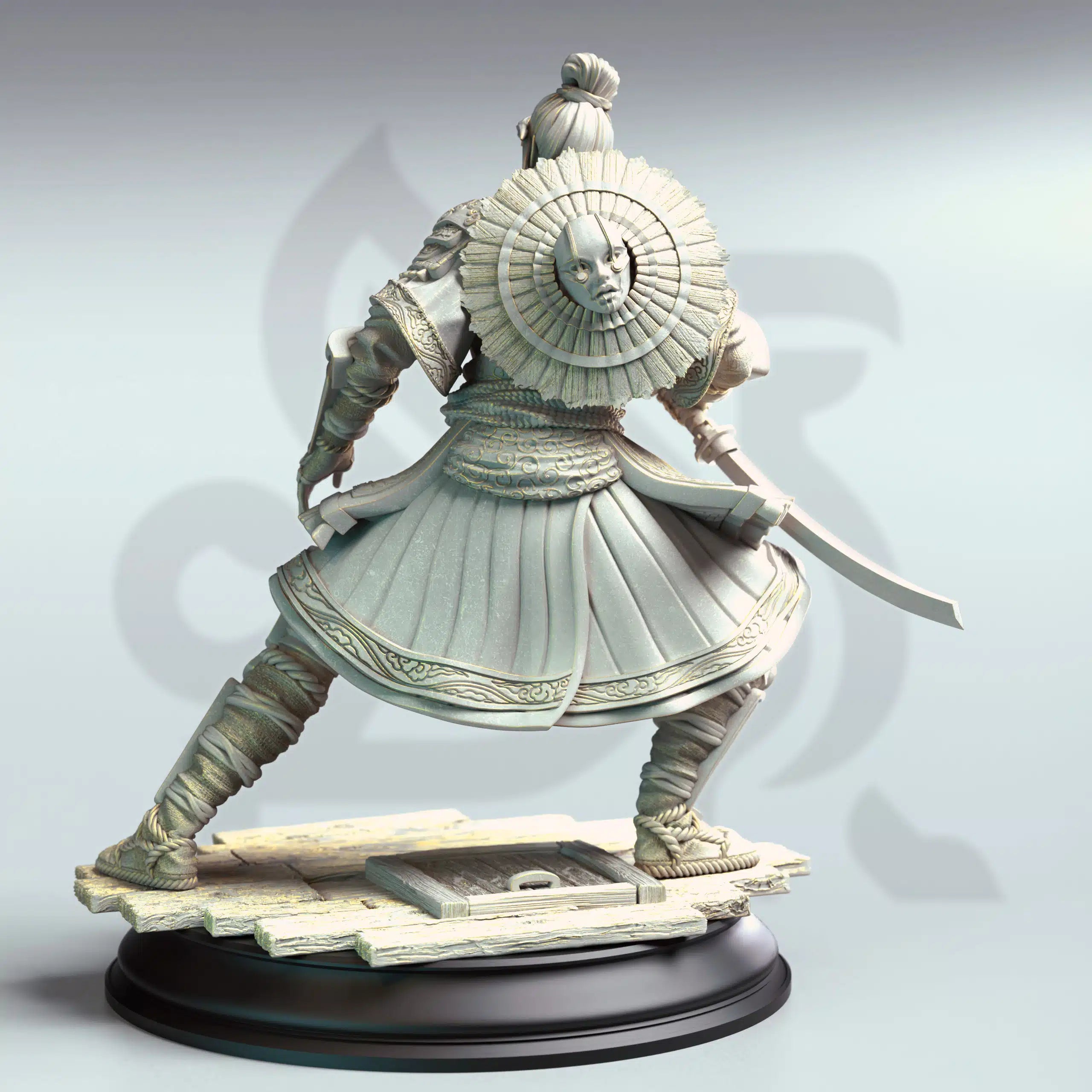 Yushin – Serpentfolk Vyanari Assassin - 3D Printed Fighter Miniature
