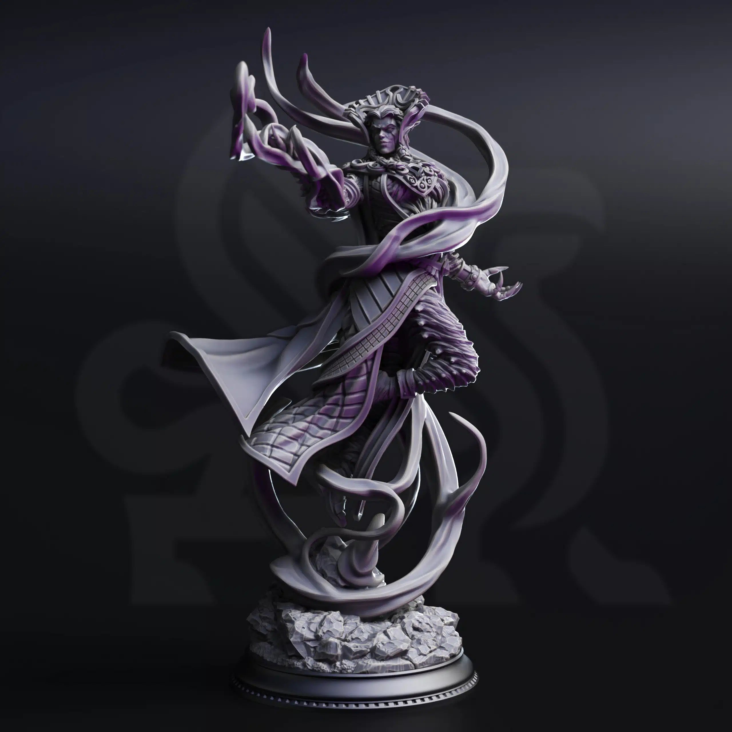 Zarinda Sorceress of the Empty Planes - 3D Printed Sorcerer Character Miniature